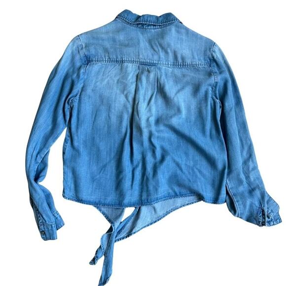 Cloth & Stone Long Sleeve Newtown Chambray Buttondown Blue XS - Picture 8 of 9
